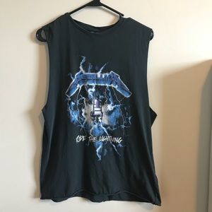 Metallica Ride the Lighting cut off tank